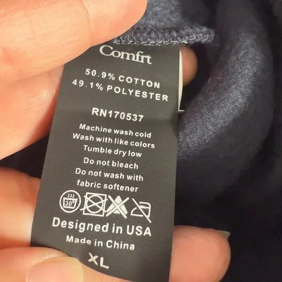 Comfrt Cloud Sweatpants, Navy Blue, XL - Picture 4 of 5